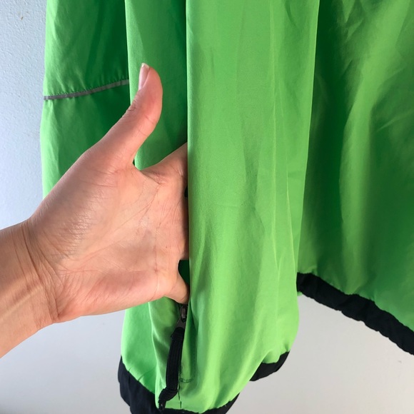 NIKE Men’s Lime Green Swoosh Logo Windbreaker XL - Picture 5 of 8
